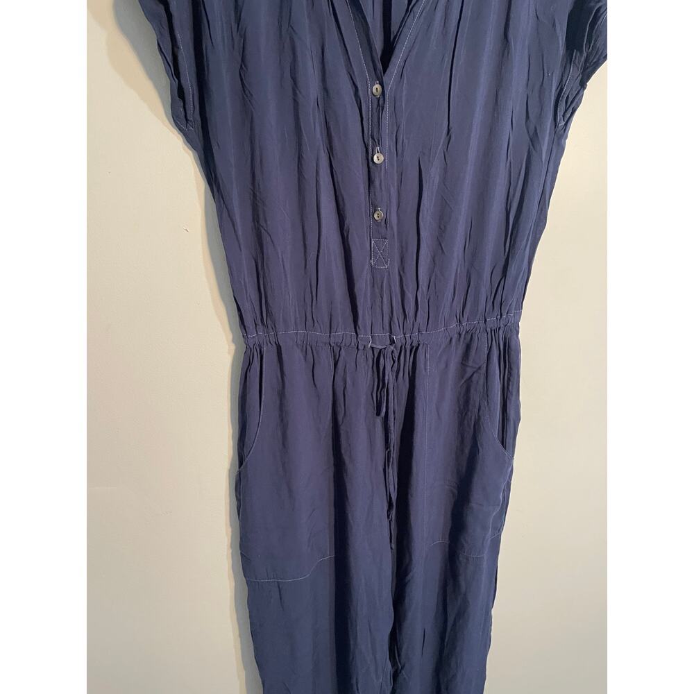 Velvet by Graham and Spencer‎ Navy Cassia Challis Rayon Jumpsuit - Picture 2 of 11